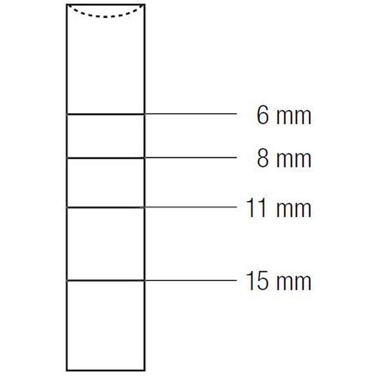 OSTEOTOME CONCAVE mm5.0 BAYONET 412280 – Coricama srl, Systemunabhängige Instrumente und Zubehör