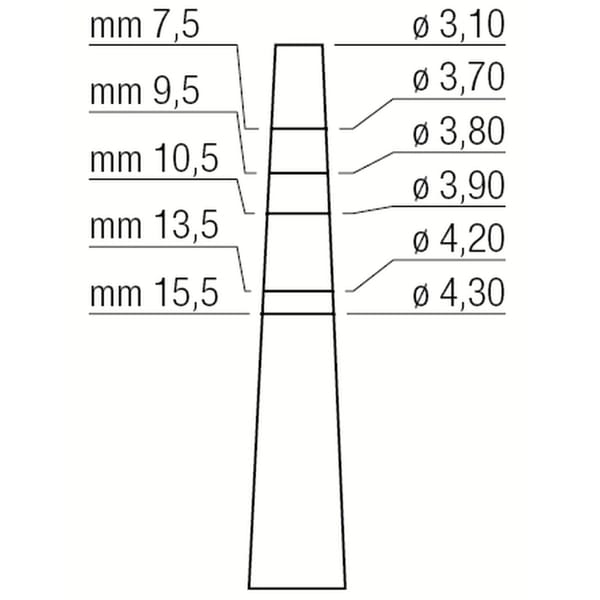 OSTEOTOME mm3.1/mm4.3 414140