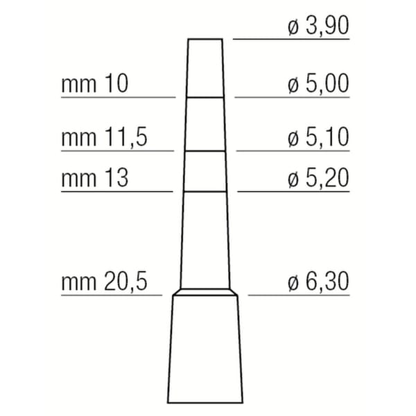 OSTEOTOME mm3.9/mm6.3 414150
