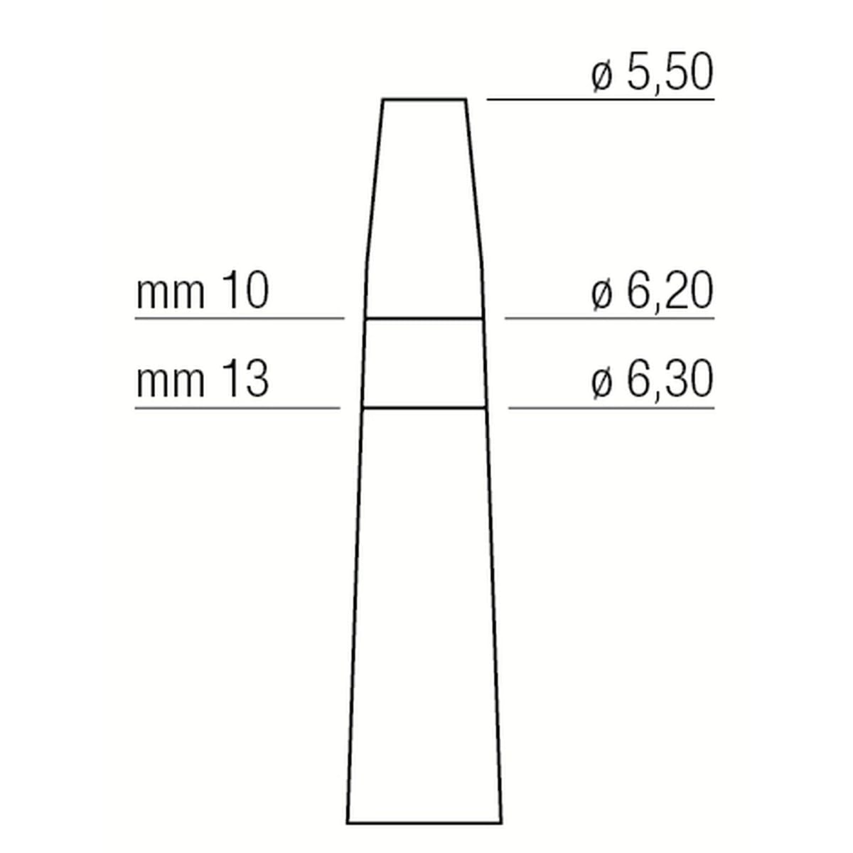 OSTEOTOME mm5.5/mm6.3 414160 – Coricama srl, Systemunabhängige Instrumente und Zubehör
