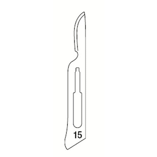 SCALPEL BLADES N.15 - 100 pcs 518150