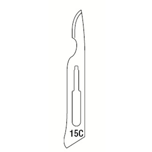 SCALPEL BLADES N.15C - 100 pcs 518155