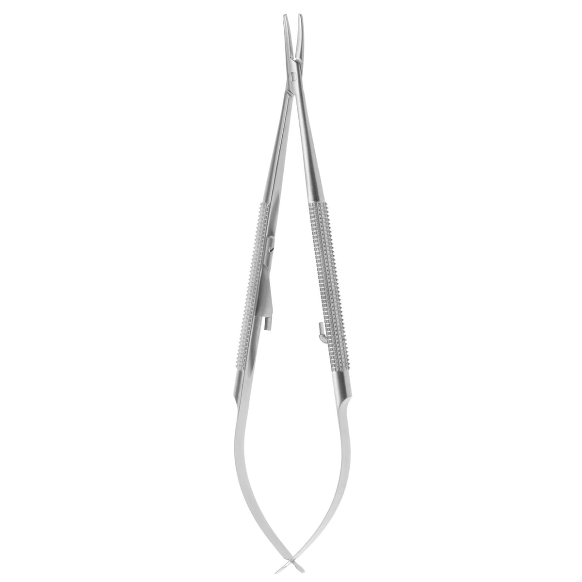 NEEDLE HOLDER CASTROVIEJO mm140 R CURVED 520330 – Coricama srl, Nadeln und Fäden