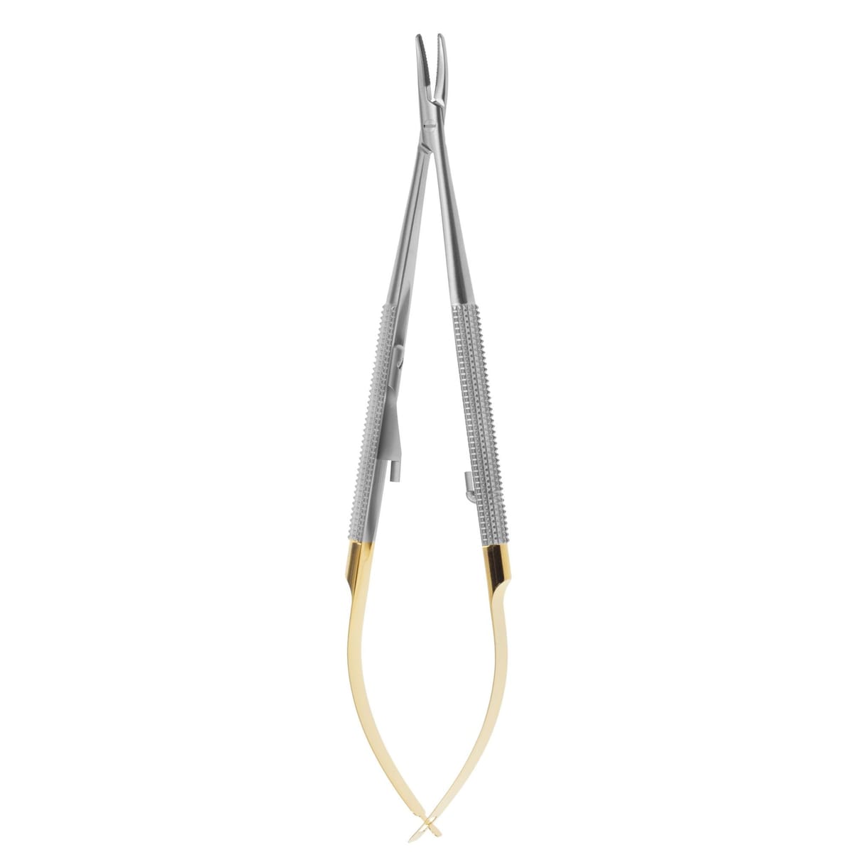 NEEDLE HOLDER CASTROVIEJO mm140 R CURVED TC 520331 – Coricama srl, Zubehör für Nahtmaterial