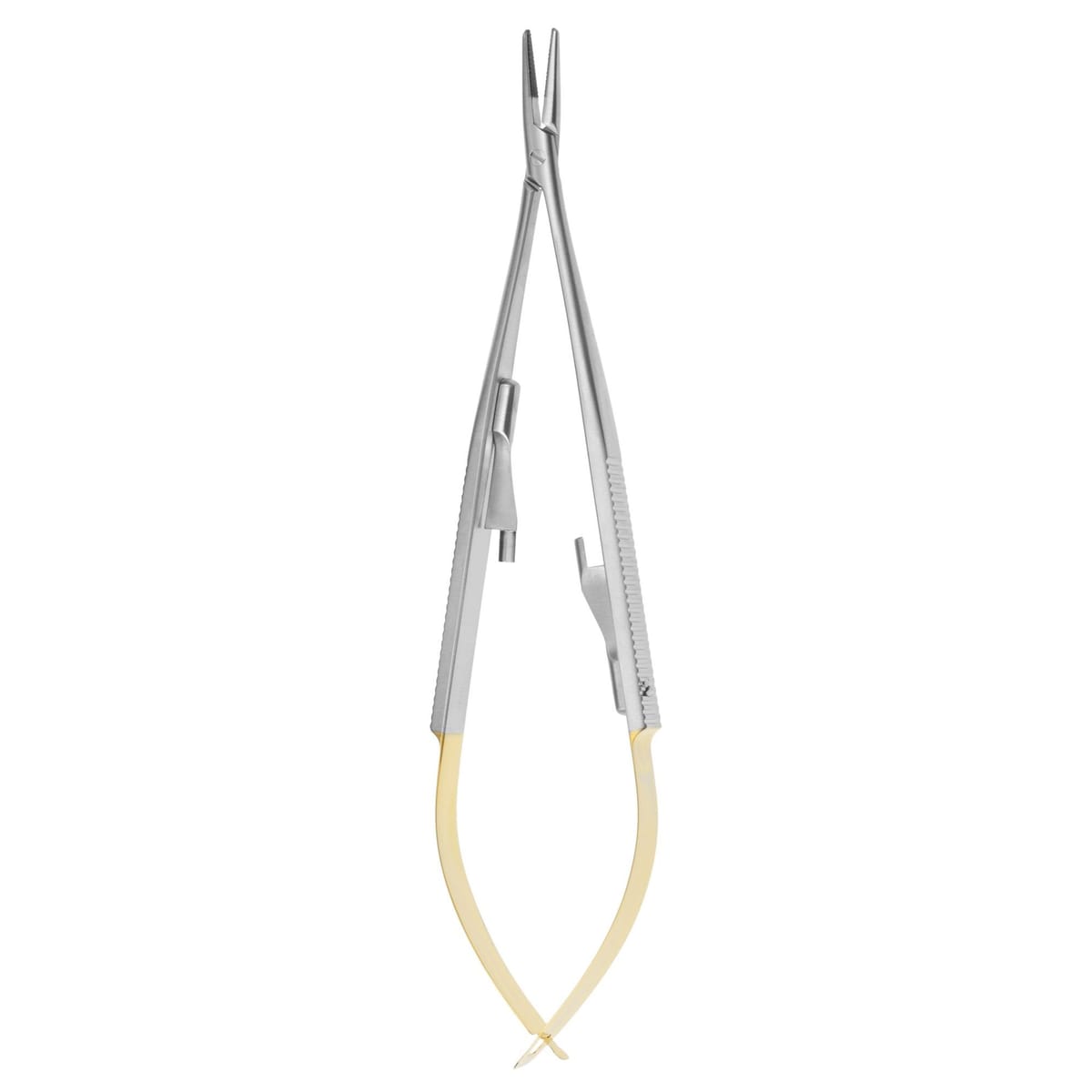 NEEDLE HOLDER CASTROVIEJO mm140 F TC 520421 – Coricama srl, Nadeln und Fäden