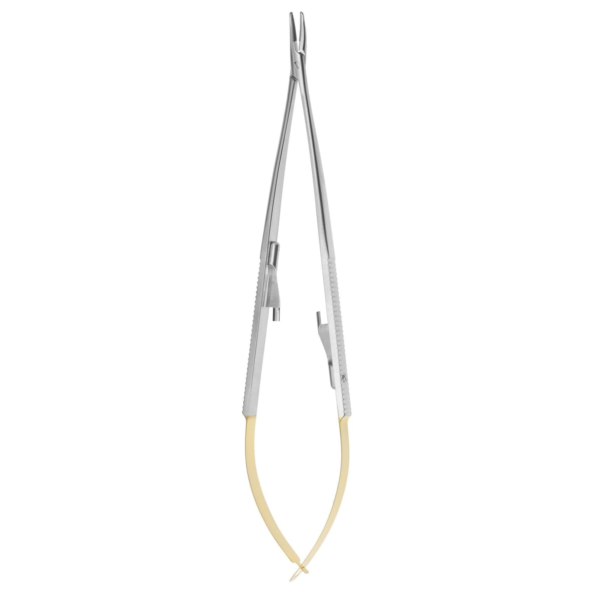 NEEDLE HOLDER CASTROVIEJO mm180 F CURVED TC 520481 – Coricama srl, Zubehör für Nahtmaterial