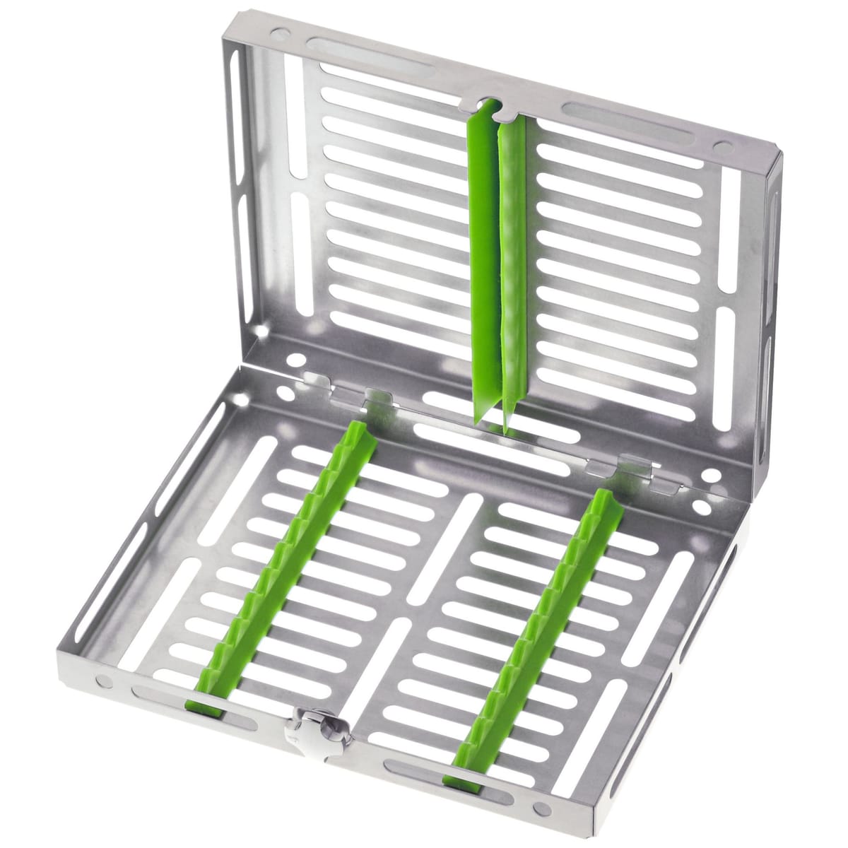 TRAY GAMMAFIX TRE GREEN 911410 – Coricama srl, Trays, Sterilcontainer und Zubehör