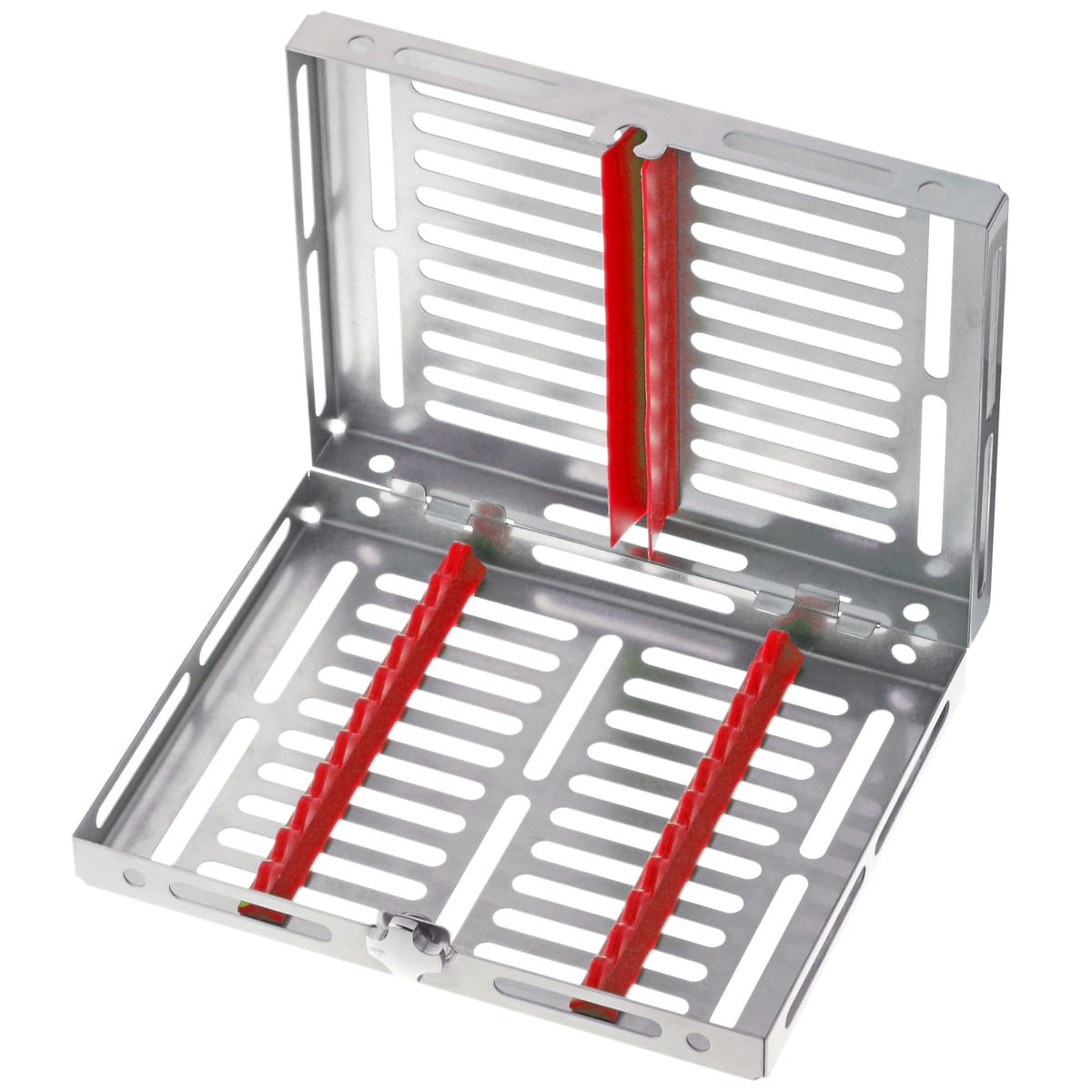 TRAY GAMMAFIX TRE RED 911430 – Coricama srl, Trays, Sterilcontainer und Zubehör