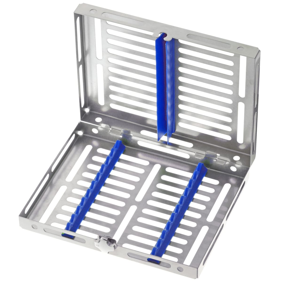 TRAY GAMMAFIX TRE BLUE 911450 – Coricama srl, Trays, Sterilcontainer und Zubehör