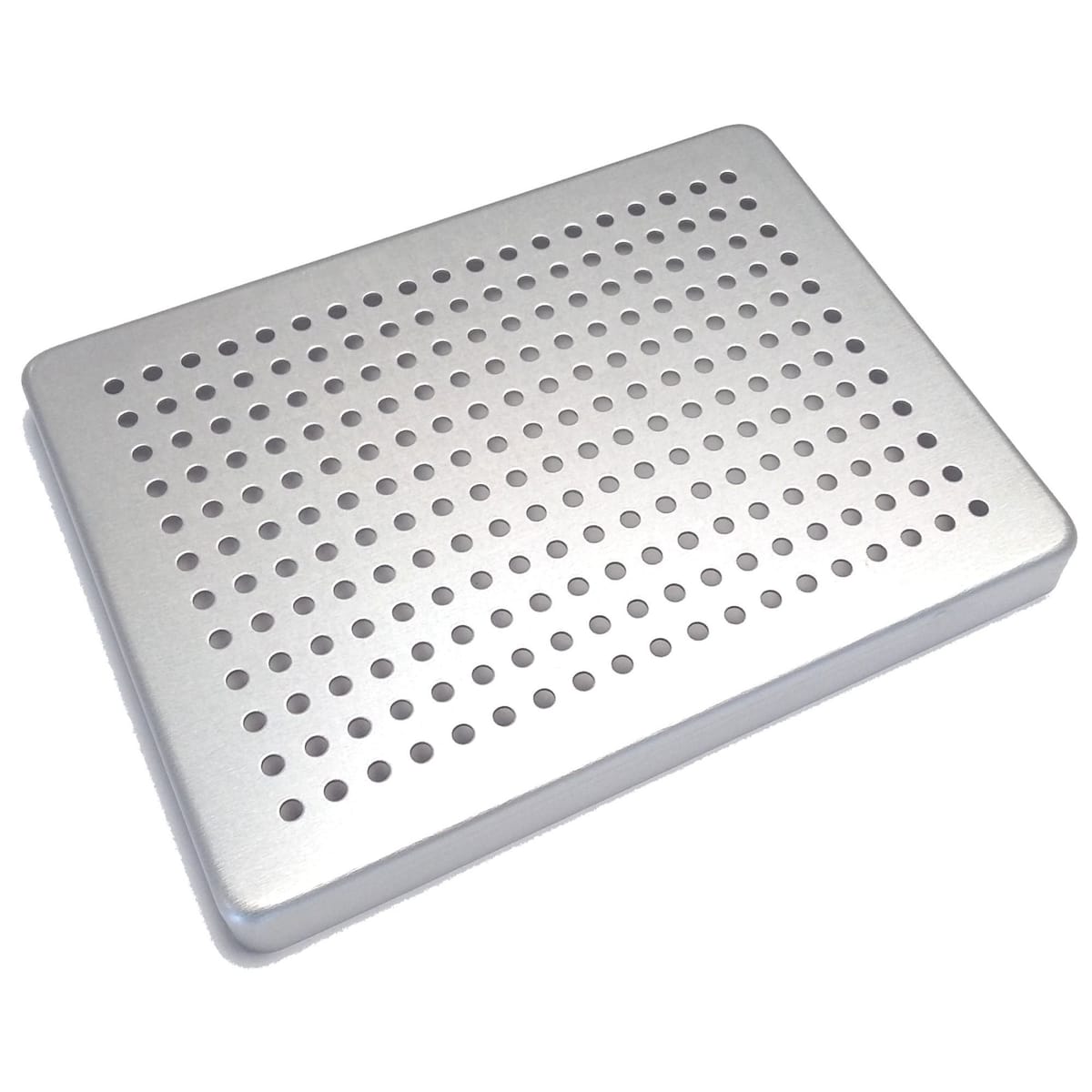 TRAY SMALL PERFORATED ALUMINIUM SILVER - LID 921448 – Coricama srl, Trays, Sterilcontainer und Zubehör