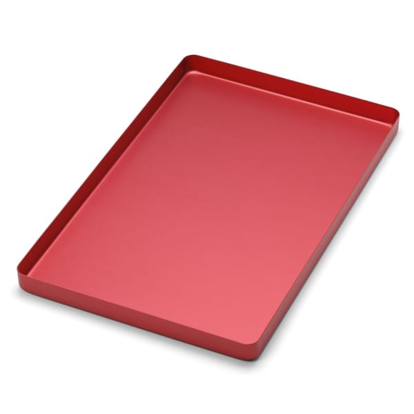 TRAY LARGE ALUMINIUM RED 921673