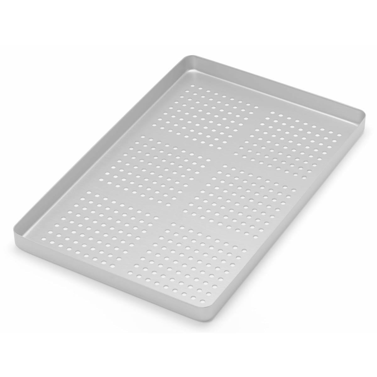 TRAY LARGE PERFORATED ALUMINIUM SILVER 921843 – Coricama srl, Trays, Sterilcontainer und Zubehör