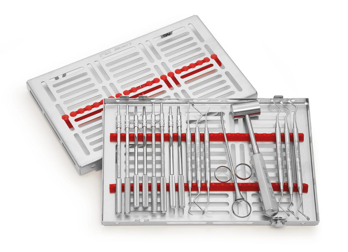 410150 - KIT OSTEOTOMES & SINUS LIFT ADVANCED – Coricama srl, Systemunabhängige Instrumente und Zubehör