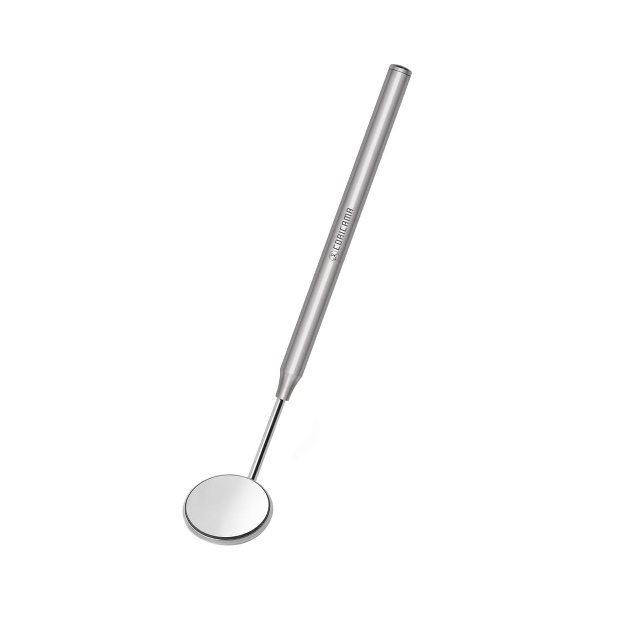 MIRROR HANDLE MOD. SMOOTH ø 8mm + MIRROR N.5 RHODIUM 133505 – Coricama srl, Mundspiegel und Zubehör