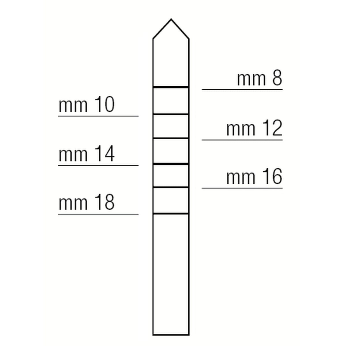 OSTEOTOME POINTED mm3.2 414180 – Coricama srl, Systemunabhängige Instrumente und Zubehör