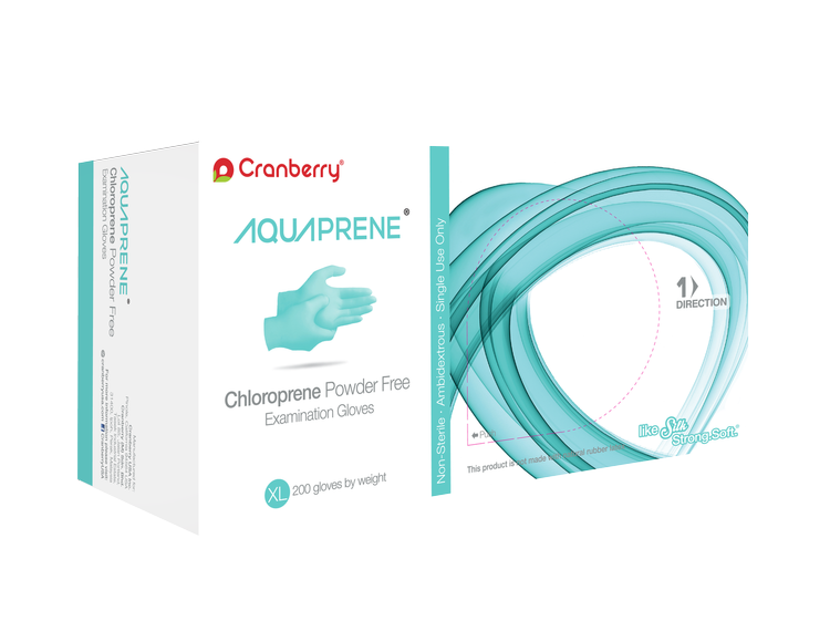 Aquaprene® Chloroprene Powder Free Examination Glove – Cranberry International Sdn Bhd, Arbeitskleidung - Arbeitsschutz