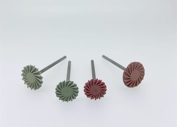 PMMA PEEK Polymer Ceramics Flexible Diamond Discs Whirlwind Dental Polishing Wheel