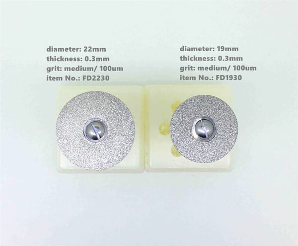 Fast Rapid Diamond Coated Grinding Disc 0.3mm 22mm Flexible Round Cutting Disc