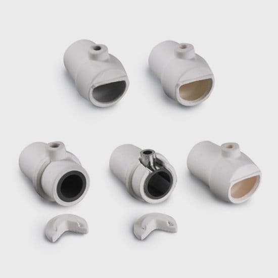 Crucibles for induction casting machines