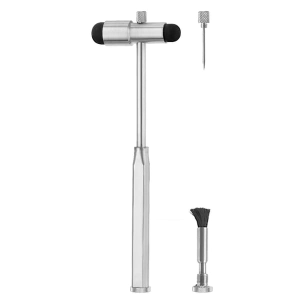 BUCK, Perkussions Hammer latexfrei, 18 cm mit Pinzel und Nadel 02.308.18
