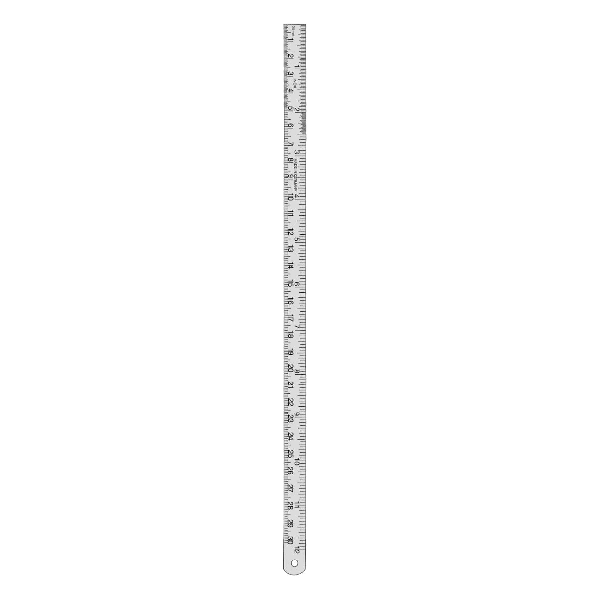 Stahl Lineal, 50 cm / 16″ Einteilung in mm und Zoll 02.340.50 – Dewimed Medizintechnik GmbH, Diagnostik