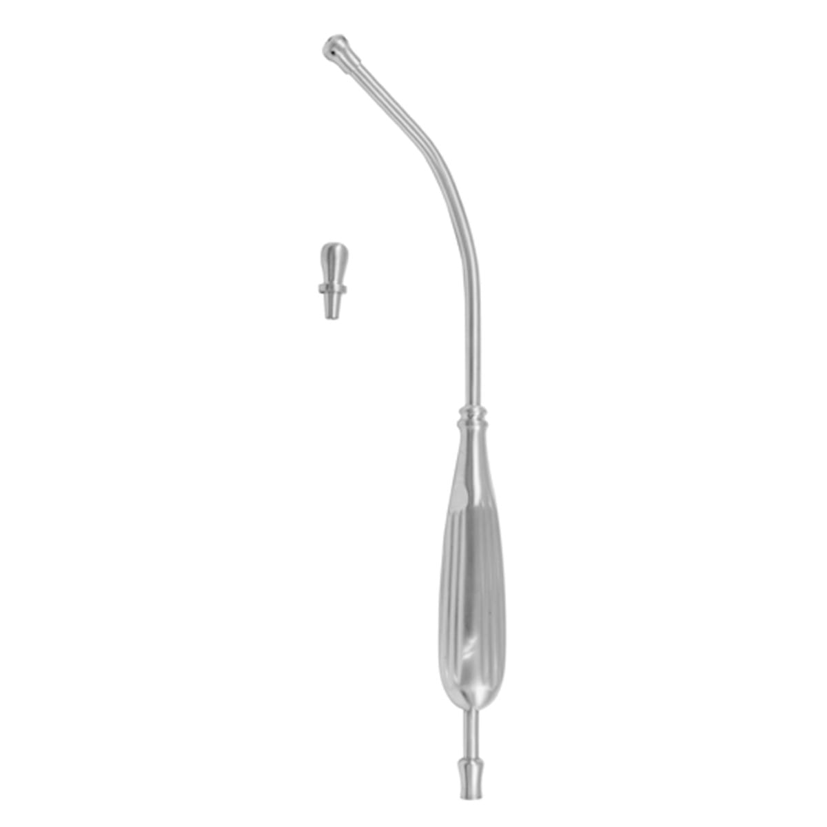 YANKAUER, Saugrohr, 27 cm Ø 10,0 mm (zentrale Bohrung Ø 3,5mm) und Schlaucholive 3 cm mit Saugspitze 04.150.27 – Dewimed Medizintechnik GmbH, Chirurgische Absaugkanülen