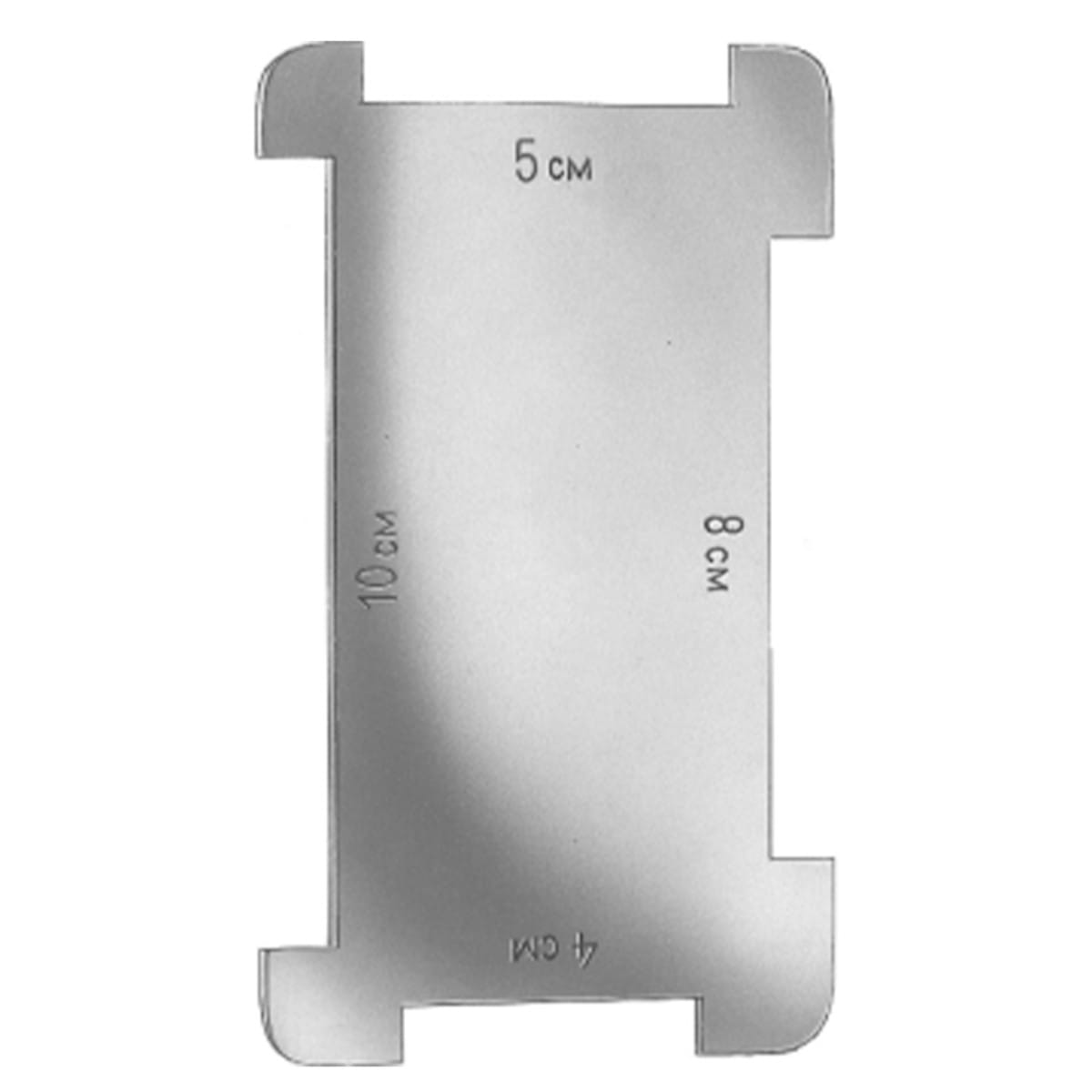 Spannplatte allein, Blattmaß 38 mm breit x 24 cm lang 06.490.02 – Dewimed Medizintechnik GmbH, Skalpelle und Zubehör