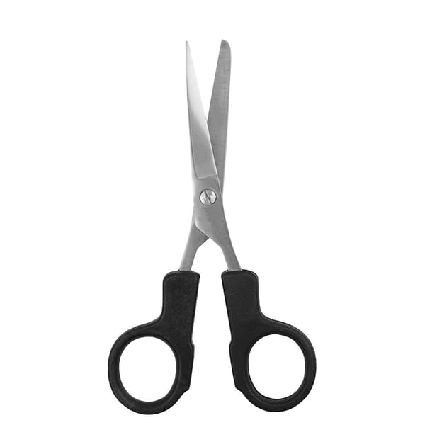 Schwestern Schere, 14,5 cm schwarze Kunststoffringe autoklavierbar