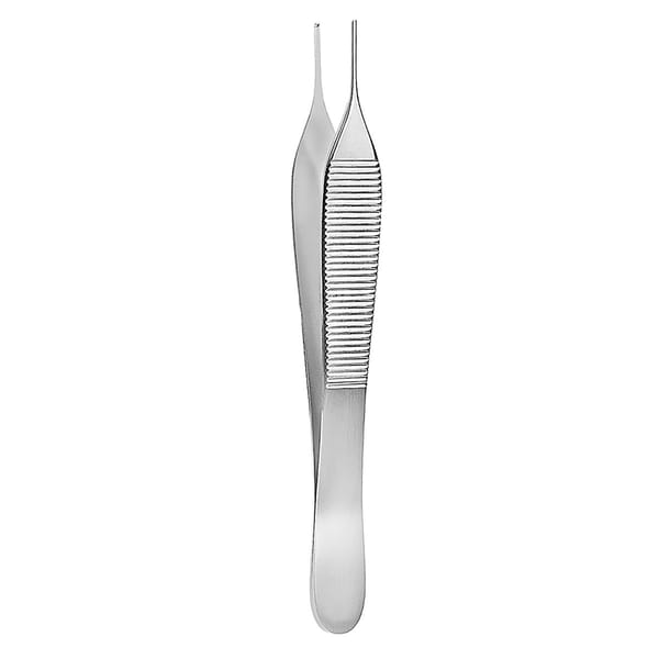 ADSON, Pinzette, 12 cm 1x2 Zähne, innen kreuzgerieft