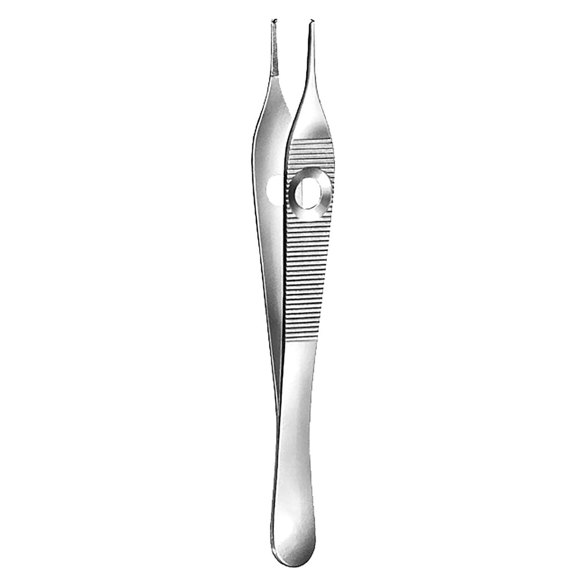ADSON, Pinzette mit Griffmulde, 12 cm 1x2 Zähne, kreuzgerieft – Dewimed Medizintechnik GmbH, Pinzetten