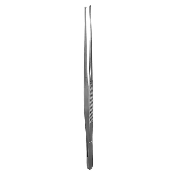WAUGH, Pinzette chirurgisch, 20 cm 1x2 Zähne, kreuzgerieft