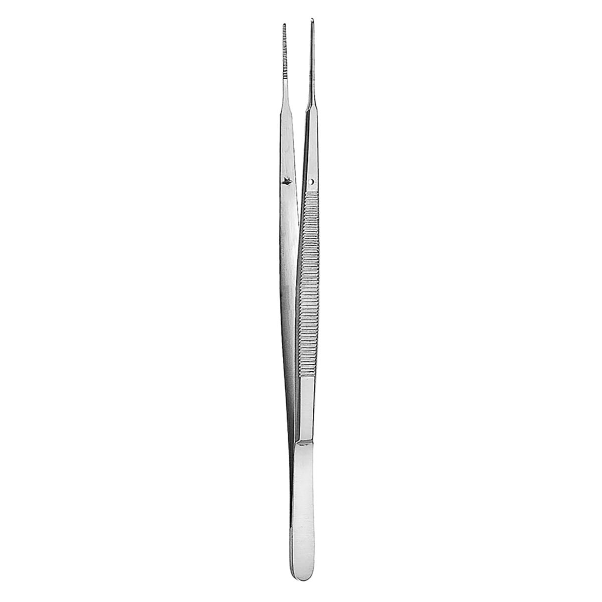 GERALD, Pinzette anatomisch, 18 cm fein gerieft – Dewimed Medizintechnik GmbH, Pinzetten