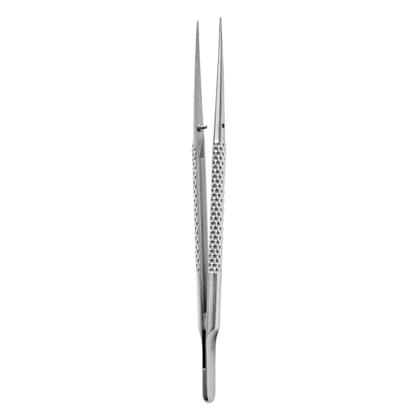 Pinzette, mikro, 21 cm 0,4 x 7,0 mm mit Stopstift