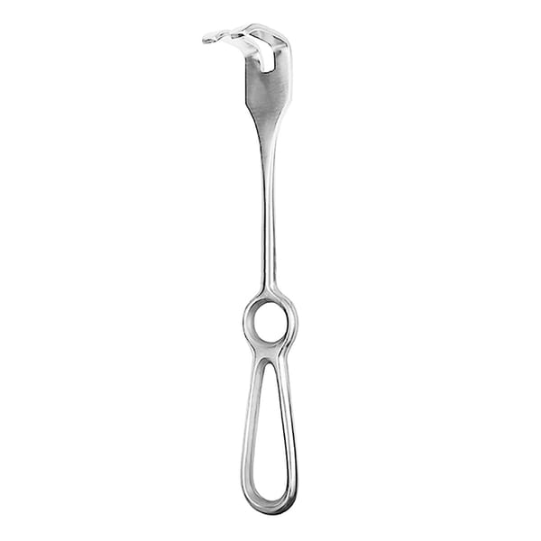 OLLIER, Wundhaken, stumpf, 22,5 cm 36 x 25 mm 2 Zähne 18.360.02