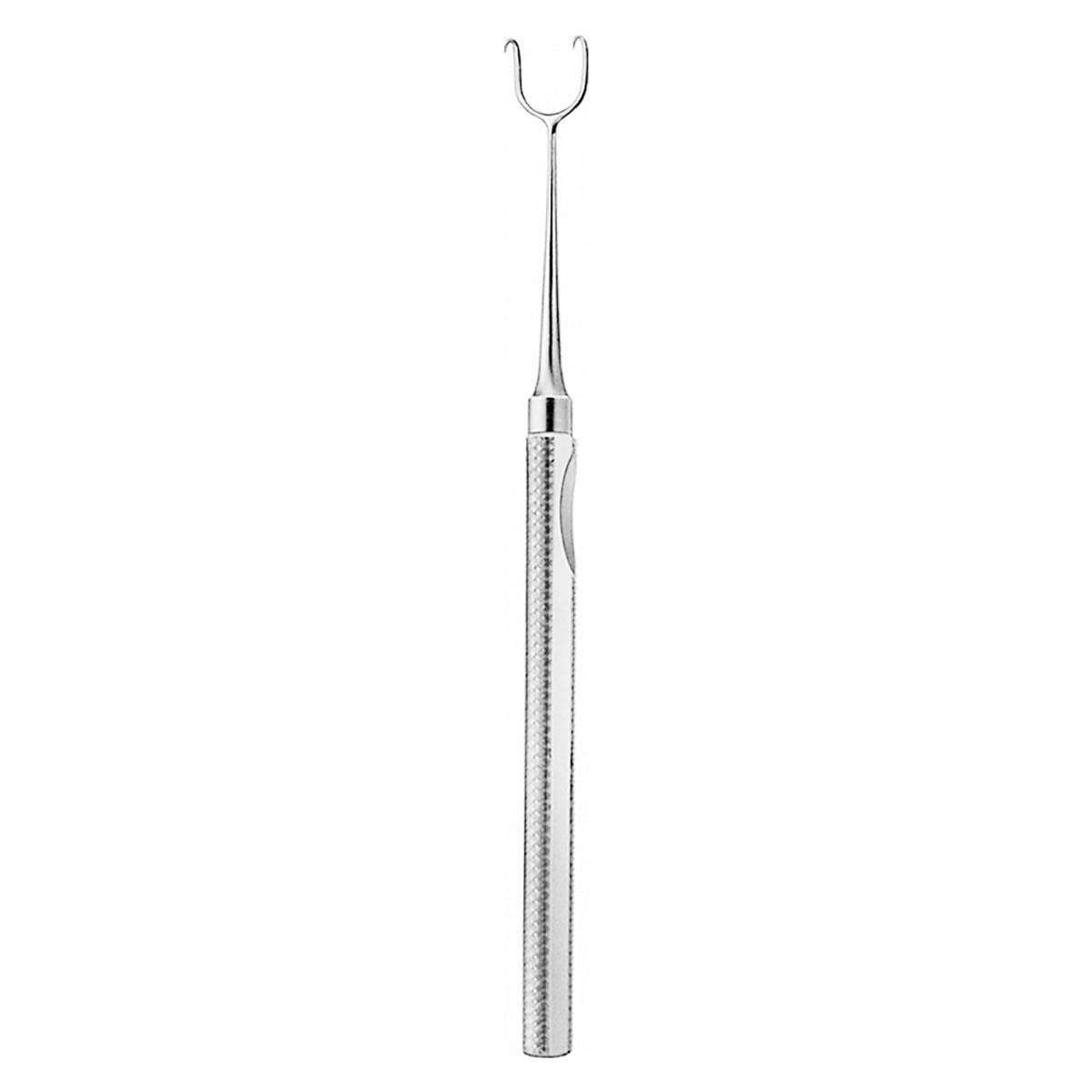MANNERFELDT, Haekchen, 15,5 cm 2 Zinken spitz 18.508.15 – Dewimed Medizintechnik GmbH, Wangenhalter - Wundhaken