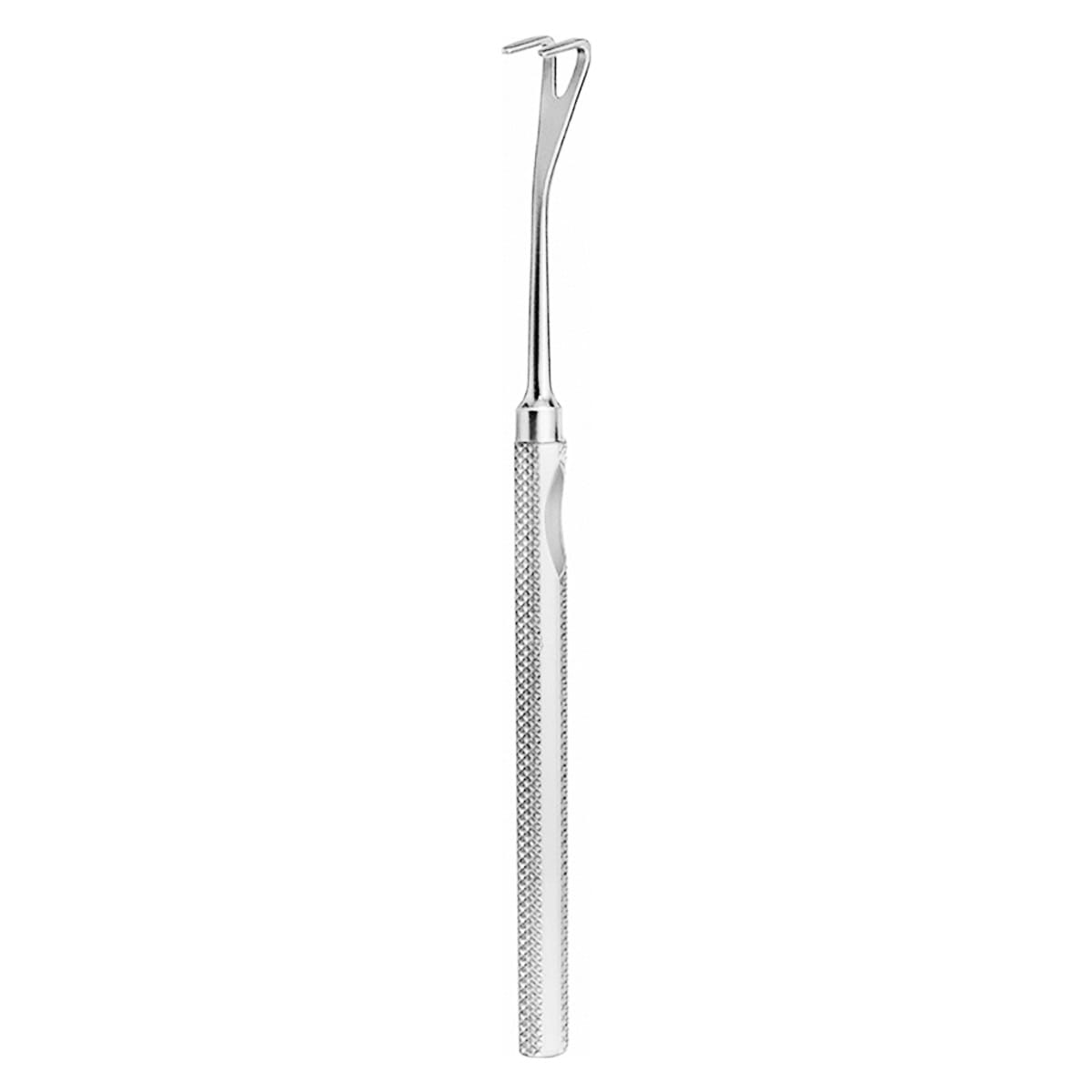 MANNERFELDT, Gabelhaken, 15,5 cm 8 x 12,5 mm gezahnt 18.510.01 – Dewimed Medizintechnik GmbH, Wangenhalter - Wundhaken