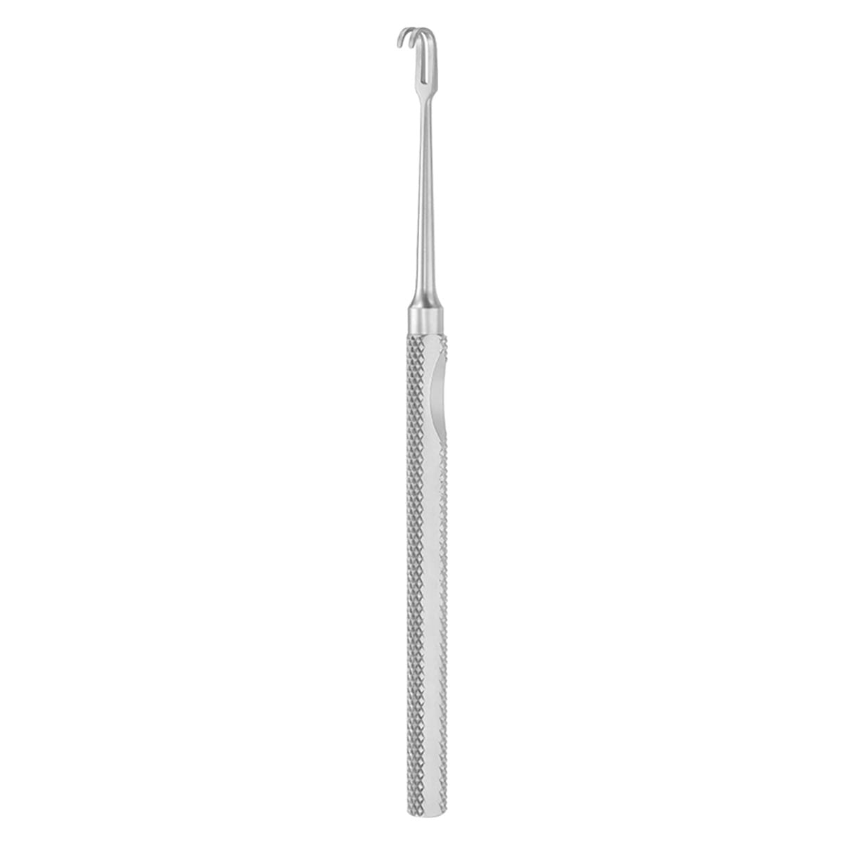MANNERFELDT, Haken, eng, 15,5 cm 2 Zinken stumpf 18.513.02 – Dewimed Medizintechnik GmbH, Wangenhalter - Wundhaken