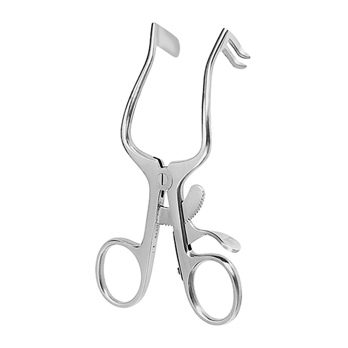 PLESTER, Wundsperrer, selbsthaltend, 10 cm volles Blatt links, 2 Zähne rechts stumpf 18.657.11 – Dewimed Medizintechnik GmbH, Chirurgische Instrumente