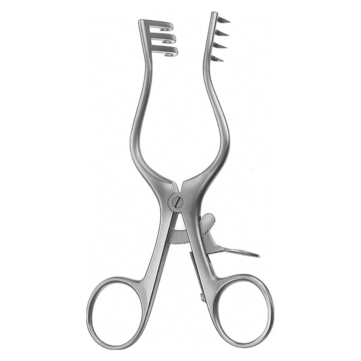WEITLANER, Wundsperrer, 13 cm 3×4 Zähne scharf 18.668.13 – Dewimed Medizintechnik GmbH, Chirurgische Instrumente