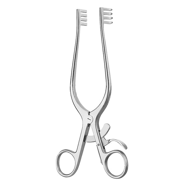 ADSON, Wundsperrer, 19 cm 4×4 Zähne stumpf 18.681.19