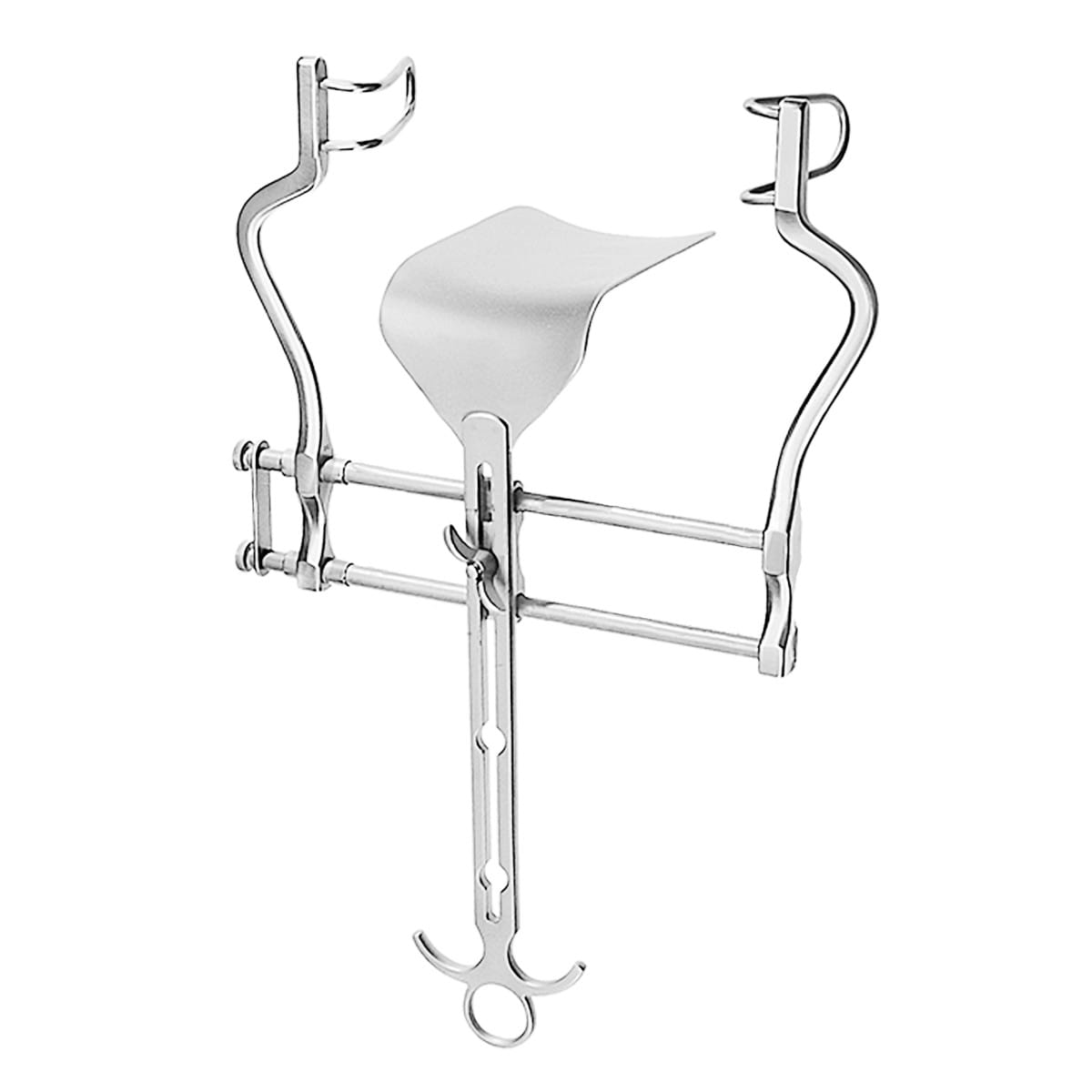 BALFOUR, Bauchdeckenhalter, 20 cm Seitenvalve 100 x 35 mm, Mittelvalve 100 x 70 mm Spreizweite 20 cm 18.764.20 – Dewimed Medizintechnik GmbH, Chirurgische Instrumente