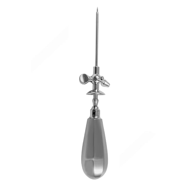 Trokar, 20 cm Nutzlänge 7 cm für Bauchstich, mit Hahn, Ø 3,5 mm