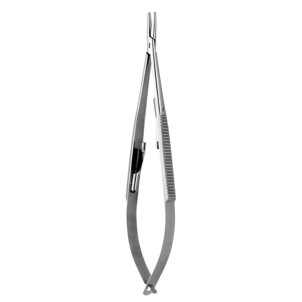 CASTROVIEJO, Nadelhalter, 14 cm Innensperre Maul glatt