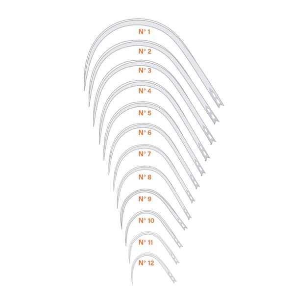 KOENIG, Naehnadel, dreikantig, Federöhr, 0,7 x 23 mm Fig. 10 1 VE = 12 Stück