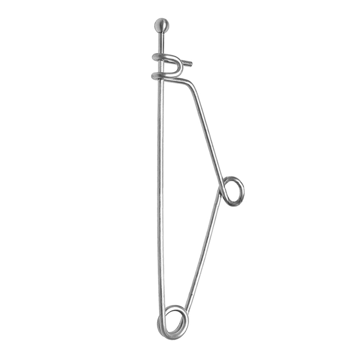 MAYO, Sterilisierklammer, mit Kugel, 14 cm 28.152.14 – Dewimed Medizintechnik GmbH, Zubehör für Nahtmaterial