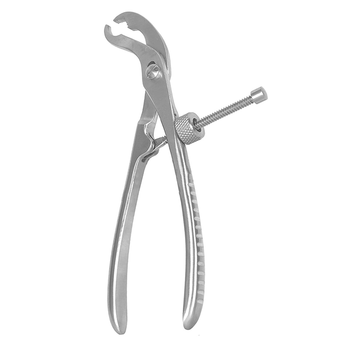 Knochenhaltezange, 15 cm mit Gewindesperre, selbstzentrierend 32.391.15 – Dewimed Medizintechnik GmbH, Sonstige chirurgische Instrumente
