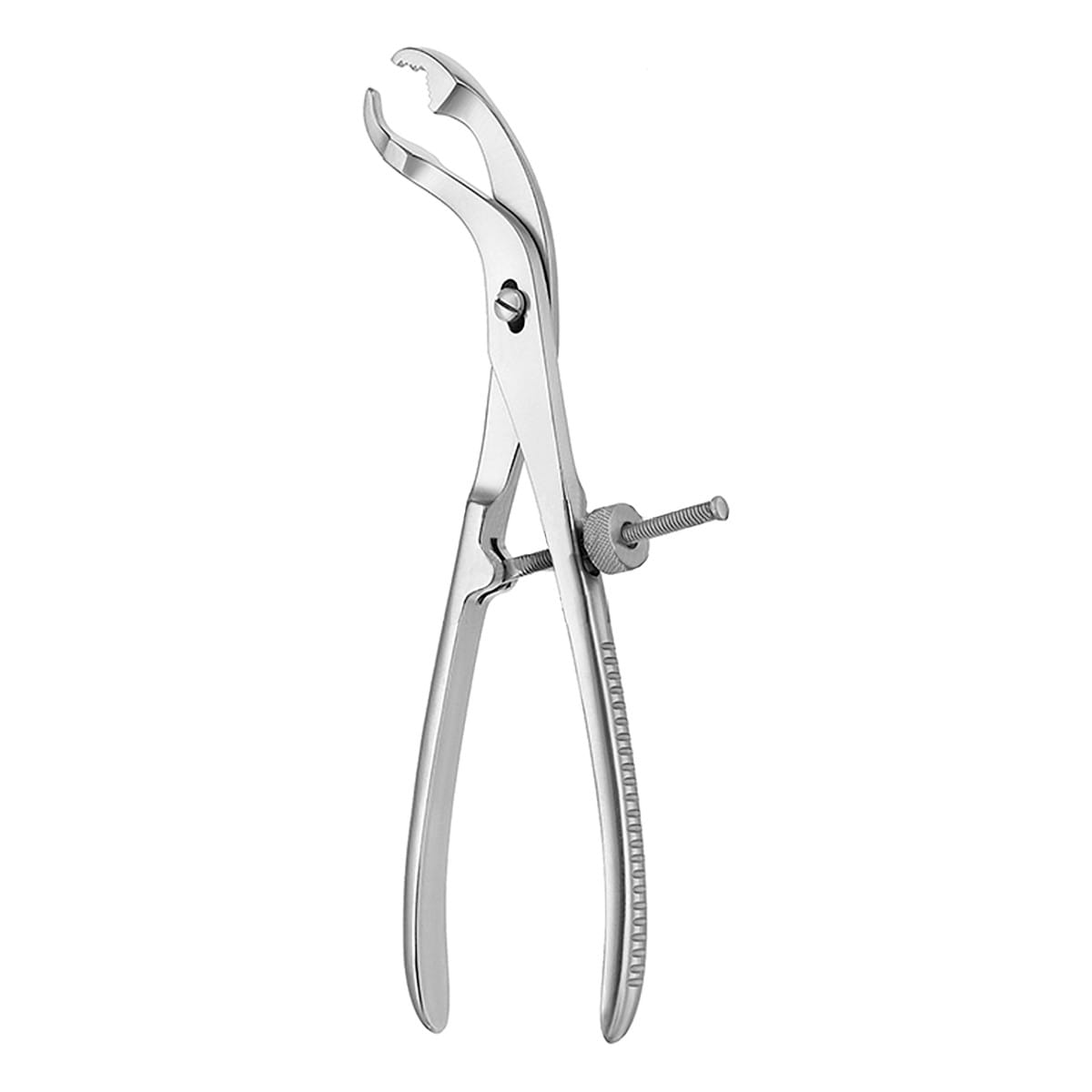 Knochenhaltezange, 28 cm mit Gewindesperre, selbstzentrierend 32.391.28 – Dewimed Medizintechnik GmbH, Sonstige chirurgische Instrumente