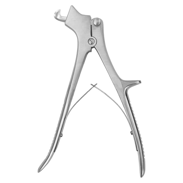 DEVILBISS, Schaedelzange, 21 cm 2 Haken 40.096.21