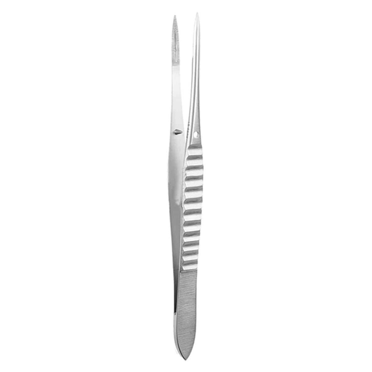 MOORFIELD, Nahtpinzette, 10 cm 8 x 2 Zähne 43.164.10 – Dewimed Medizintechnik GmbH, Chirurgische Pinzetten