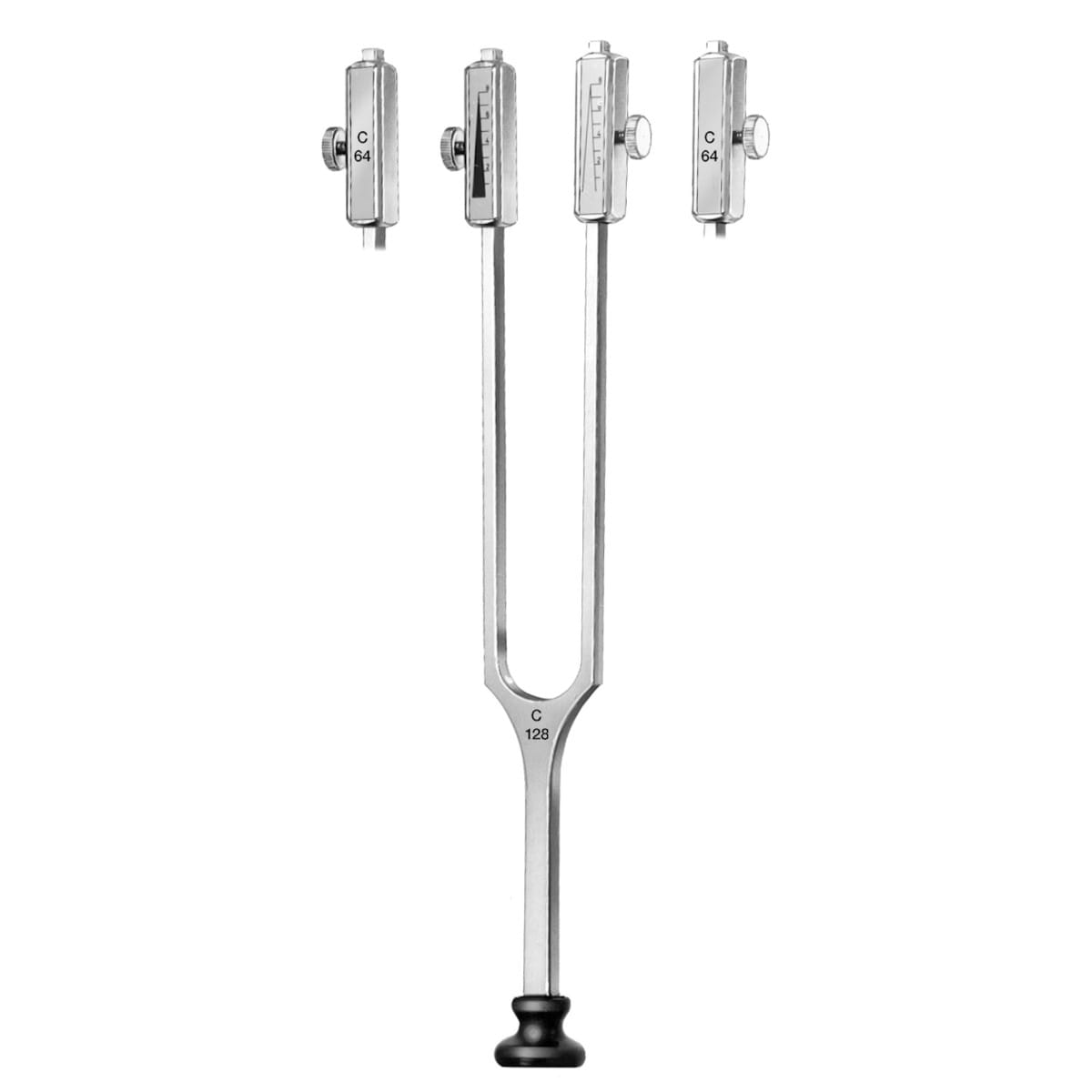 RYDEL SEIFFER, Stimmgabel, C64 / C123, mit Fuss, mit Daempfer 44.076.01 – Dewimed Medizintechnik GmbH